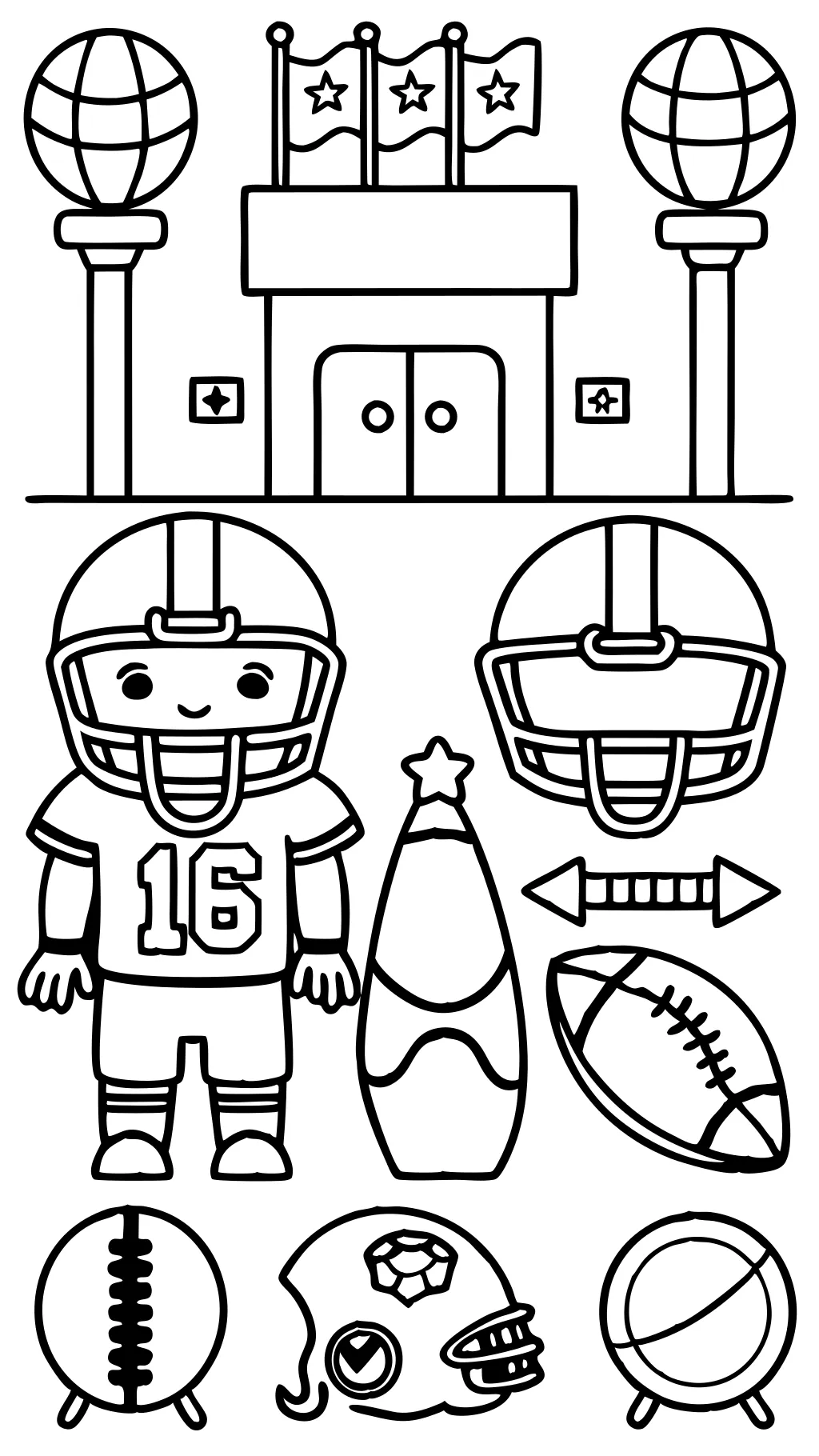 coloriage imprimable de football